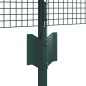 vidaXL Recinzione in Rete Saldata con 11 Pali U Verde 0.5x25 m Acciaio vidaXL Recinzione in Rete Saldata con 11 Pali U Verde 0.5x25 m Acciaio