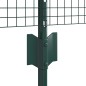 vidaXL Set di Recinzione per Polli Set di 2 Verde PVC, Metallo vidaXL Set di Recinzione per Polli Set di 2 Verde PVC, Metallo