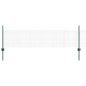 vidaXL Recinzione in rete saldata con 11 post U Verde 0.5x25 m Acciaio