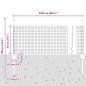 vidaXL Recinzione in rete saldata con 11 post U Verde 0.5x25 m Acciaio