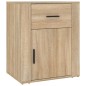 Comodino Rovere Sonoma 50x36x60 cm in Legno Multistrato Comodino Rovere Sonoma 50x36x60 cm in Legno Multistrato