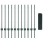 vidaXL Recinzione in Filo Saldato con 11 U Post Verde 0.8x25 m Acciaio