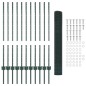 vidaXL Set di Recinzioni da Giardino Set di 2 Verde Acciaio Zincato