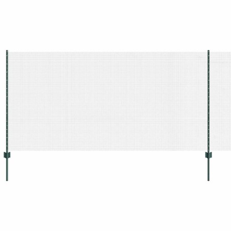 vidaXL Recinzione in Rete Saldato con 11 Post U Verde 1.2x25 m Acciaio