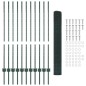 vidaXL Recinzione in Filo Saldato con 11 Pali U Verde 1.2x25 m Acciaio