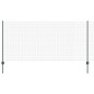 vidaXL Recinzione in Rete Saldata con 11 Post U Verde 1,2x25 m Acciaio