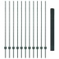 vidaXL Recinzione in Filo Saldato con 11 Post U Verde 1.4x25 m Acciaio