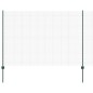 vidaXL Set di Recinzione Set di 2 Verde Metallo 25 x 1,5 m Durevole