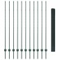 vidaXL Recinzione in rete saldata con 11 post U Verde 1.6x25 m Acciaio vidaXL Recinzione in rete saldata con 11 post U Verde 1.6x25 m Acciaio