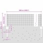 vidaXL Recinzione in Filo Saldato con 22 Pali U Verde 0.4x50 m Acciaio vidaXL Recinzione in Filo Saldato con 22 Pali U Verde 0.4x50 m Acciaio
