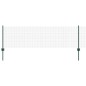 vidaXL Recinzione in Filo Saldato con 22 Post in U Verde 0.6x50 m in Acciaio
