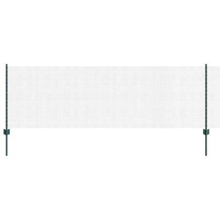 vidaXL Recinto Filo Saldato con 22 U Post Verde 0,8x50 m Acciaio