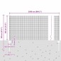 vidaXL Recinzione in Rete Saldato di con 22 U Post Verde 0.8x50 m Acciaio vidaXL Recinzione in Rete Saldato di con 22 U Post Verde 0.8x50 m Acciaio