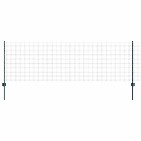 vidaXL Recinzione in Filo Saldato con 22 Post U Verde 0.8x50 m Acciaio