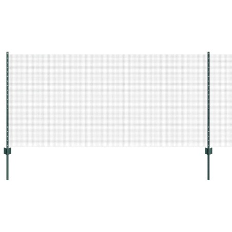 vidaXL Recinzione in Filo Saldato di con 22 Post U Verde 1x50 m Acciaio
