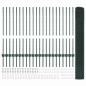vidaXL Recinzione in Filo Saldato di con 22 Post U Verde 1x50 m Acciaio vidaXL Recinzione in Filo Saldato di con 22 Post U Verde 1x50 m Acciaio