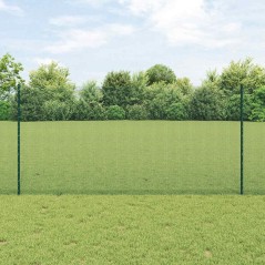 vidaXL Recinto in Filo Saldato con 22 Post U Verde 1.2x50 m Acciaio