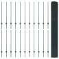 vidaXL Recinto in Filo Saldato con 22 Post U Verde 1.2x50 m Acciaio