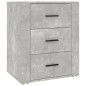 Comodino Grigio Cemento 50x36x60 cm in Legno Multistrato Comodino Grigio Cemento 50x36x60 cm in Legno Multistrato