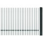 vidaXL Recinzione in Rete Saldato con 22 Post U Verde 1.4x50 m Acciaio