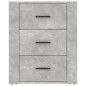 Comodino Grigio Cemento 50x36x60 cm in Legno Multistrato Comodino Grigio Cemento 50x36x60 cm in Legno Multistrato