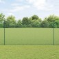 vidaXL Recinzione in Filo Saldato con 22 Post U Verde 1.5x50 m Acciaio