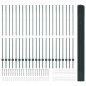 vidaXL Recinzione in Filo Saldato con 22 Post U Verde 1.5x50 m Acciaio