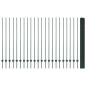vidaXL Recinzione in rete saldata con 22 pali a U Verde 1.5x50 m Acciaio vidaXL Recinzione in rete saldata con 22 pali a U Verde 1.5x50 m Acciaio