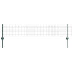 vidaXL Recinto in Rete Saldata con 44 Pali U Verde 0.4x100 m Acciaio