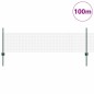 vidaXL Recinto in Filo Saldato con 44 U Posts Verde 0.5x100 m Acciaio vidaXL Recinto in Filo Saldato con 44 U Posts Verde 0.5x100 m Acciaio