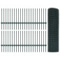 vidaXL Recinzione in Rete Saldato con 44 Pali U Verde 0.5x100 m Acciaio vidaXL Recinzione in Rete Saldato con 44 Pali U Verde 0.5x100 m Acciaio