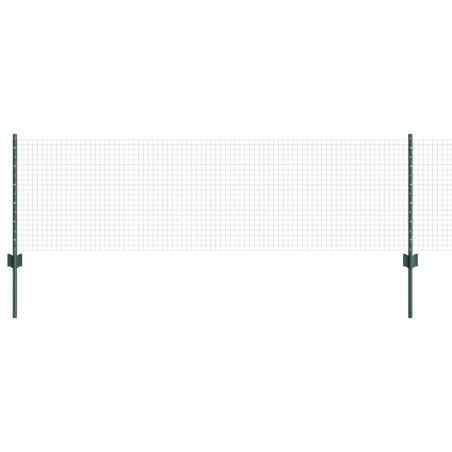 vidaXL Recinzione in Filo Saldato con 44 Poste U Verde 0.6x100 m Acciaio