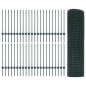 vidaXL Recinzione in Filo Saldato con 44 Paletti U Verde 0,8x100 m Acciaio