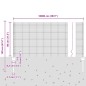 vidaXL Recinzione in Filo Saldato con 44 Paletti U Verde 0,8x100 m Acciaio
