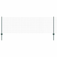 vidaXL Recinzione in Filo Saldato con 44 Post U Verde 0.8x100 m Acciaio