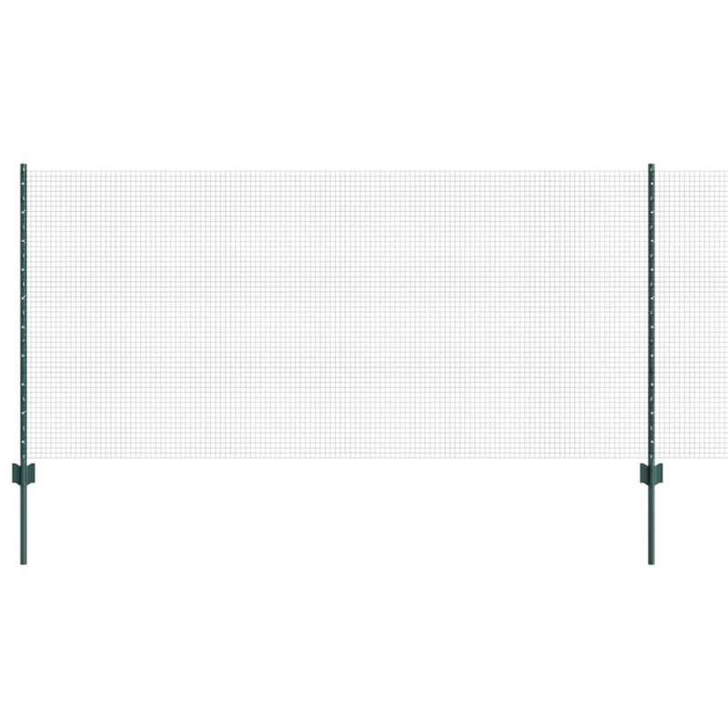 vidaXL Recinzione in Rete Saldato con 44 U Post Verde 1x100 m Acciaio vidaXL Recinzione in Rete Saldato con 44 U Post Verde 1x100 m Acciaio