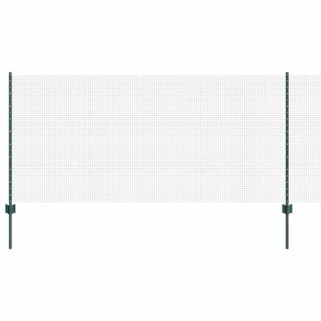 vidaXL Recinzione in Rete Saldato con 44 U Post Verde 1x100 m Acciaio
