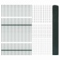 vidaXL Recinzione in Rete Saldato con 44 U Post Verde 1x100 m Acciaio vidaXL Recinzione in Rete Saldato con 44 U Post Verde 1x100 m Acciaio