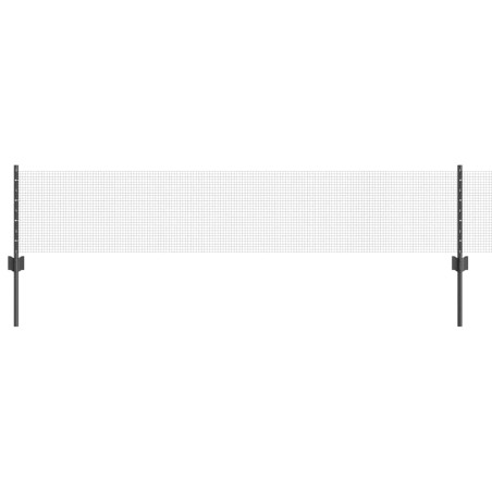 vidaXL Recinzione in Filo Saldato con 5 Poste a U Grigio 0.4 x 10 m in Acciaio