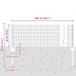 vidaXL Recinzione in Filo Saldato con 5 U Post Grigi 0.4x10 m Acciaio vidaXL Recinzione in Filo Saldato con 5 U Post Grigi 0.4x10 m Acciaio