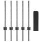 vidaXL Set recinzioni da giardino Set da 2 Grigio Acciaio zincato vidaXL Set recinzioni da giardino Set da 2 Grigio Acciaio zincato