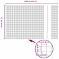vidaXL Recinto in Filo Saldato con 5 Pali a U Grigio 0.6x10 m Acciaio vidaXL Recinto in Filo Saldato con 5 Pali a U Grigio 0.6x10 m Acciaio