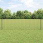 vidaXL Recinzione in filo saldato con 5 post U Grigia 0.6x10 m Acciaio vidaXL Recinzione in filo saldato con 5 post U Grigia 0.6x10 m Acciaio