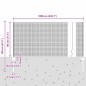 vidaXL Recinzione in filo saldato con 5 pali a U Grigio 0.8x10 m Acciaio vidaXL Recinzione in filo saldato con 5 pali a U Grigio 0.8x10 m Acciaio
