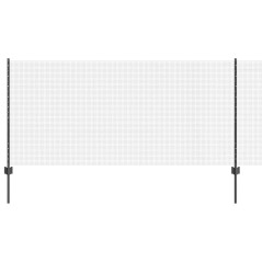 vidaXL Set di Recinzioni in Filo di Pollo Set di 2 Grigio Metallo