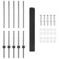 vidaXL Set di Recinzione da Giardino Set di 2 Grigio Metallo 10 x 1 m vidaXL Set di Recinzione da Giardino Set di 2 Grigio Metallo 10 x 1 m