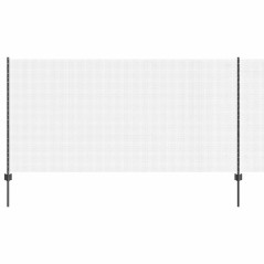 vidaXL Recinzione in Filo Saldato con 10 Post Grigi 1,2x10 m in Acciaio