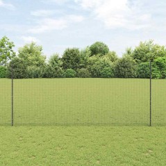 vidaXL Recinzione in Filo Saldato con 10 Post Grigio 1,4x10 m Acciaio