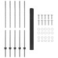 vidaXL Recinzione in Filo Saldato con 10 Post Grigio 1,4x10 m Acciaio vidaXL Recinzione in Filo Saldato con 10 Post Grigio 1,4x10 m Acciaio