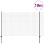 vidaXL Recinzione in Filo Saldato con 10 Pali Grigia 1.5x10 m Acciaio vidaXL Recinzione in Filo Saldato con 10 Pali Grigia 1.5x10 m Acciaio